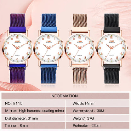 8115 Magnetic Strap With Automatic Adsorption Strap Quartz Watch Women's Watch