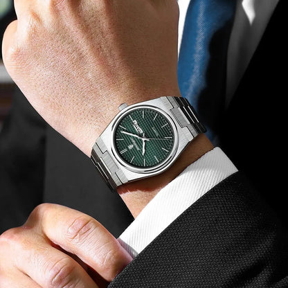 POEDAGAR Luxury Original Man Watch Waterproof Stainless Steel Luminous Men's Wristwatch Date Week Quartz Fashion Watches For Men