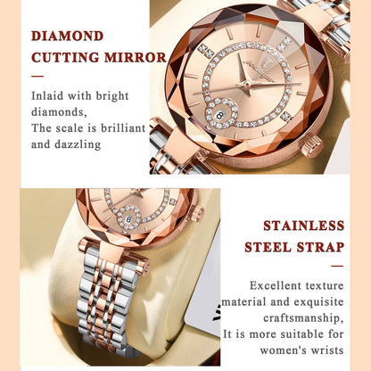 POEDAGAR Luxury Brand Women's Watches Waterproof Stainless Steel Date Ladies Wristwatch Fashion Elegant Quartz Woman Watch Reloj