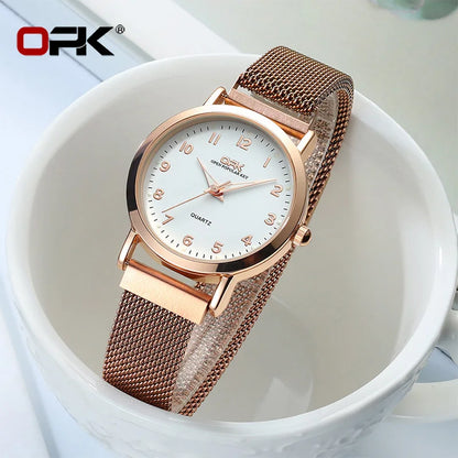 8115 Magnetic Strap With Automatic Adsorption Strap Quartz Watch Women's Watch
